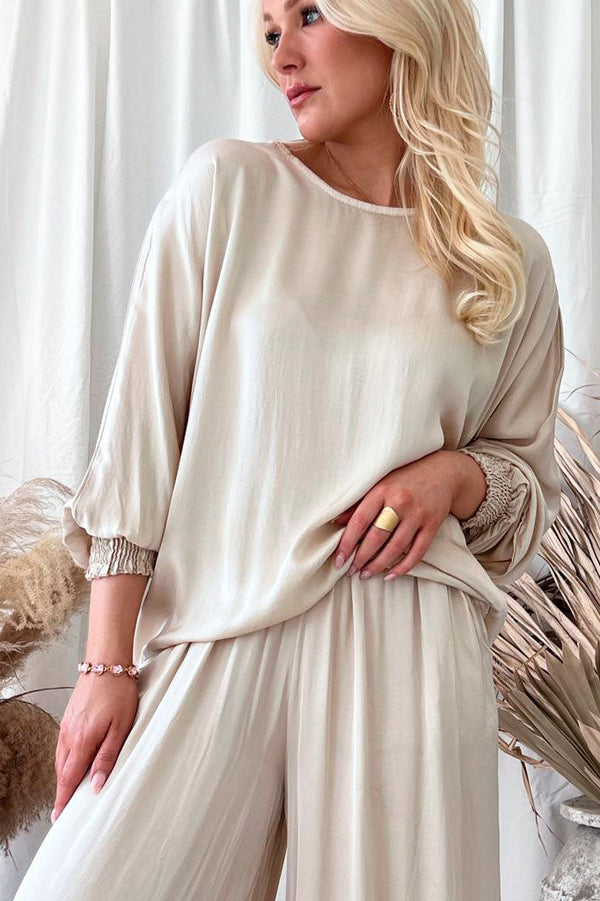 Gaia viskoosipaita, beige