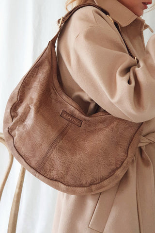 Golden chic olkalaukku, walnut