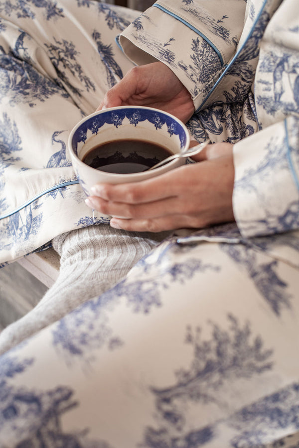 Heart's desire pyjamasetti, blue toile