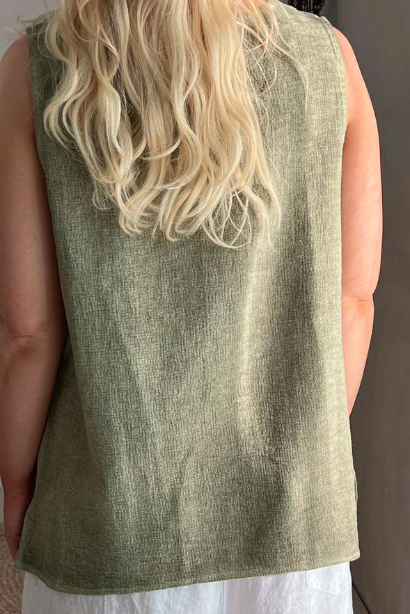 Kylie puuvillatoppi, khaki