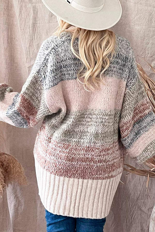 Marian neuletakki, beige/sininen