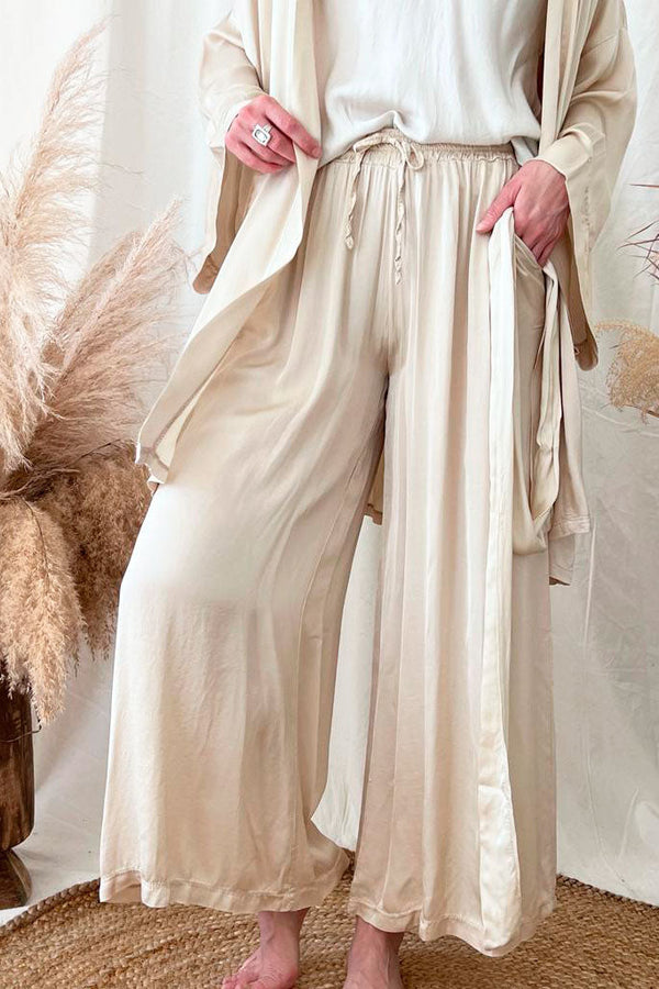 Monty viskoosihousut, beige