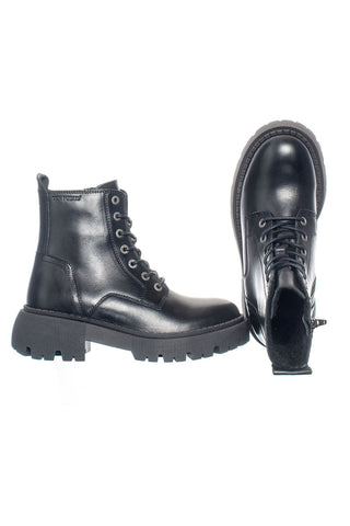 Pandora chunky laced boots, black