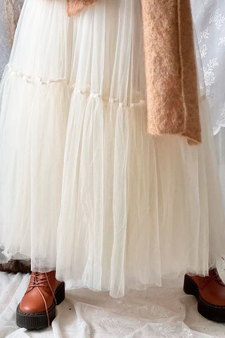 Daydream tulle skirt, champagne