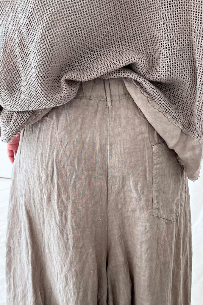 Rowan leveälahkeiset housut, taupe