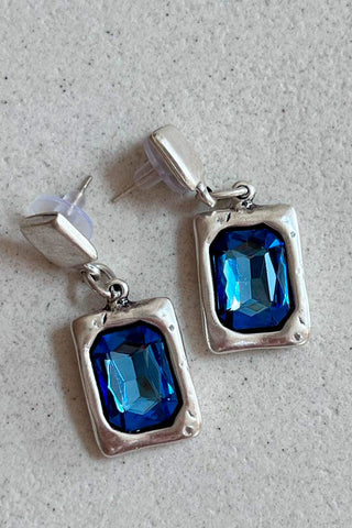 Skyros earrings, blue