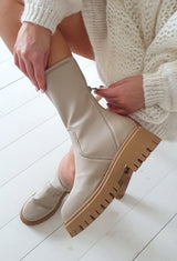 Sonia nahkanilkkurit, beige
