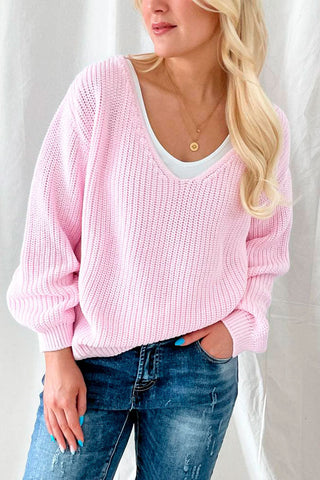 Sunset cotton knit, candy pink