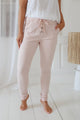 Casual tencel joggerit, roosa