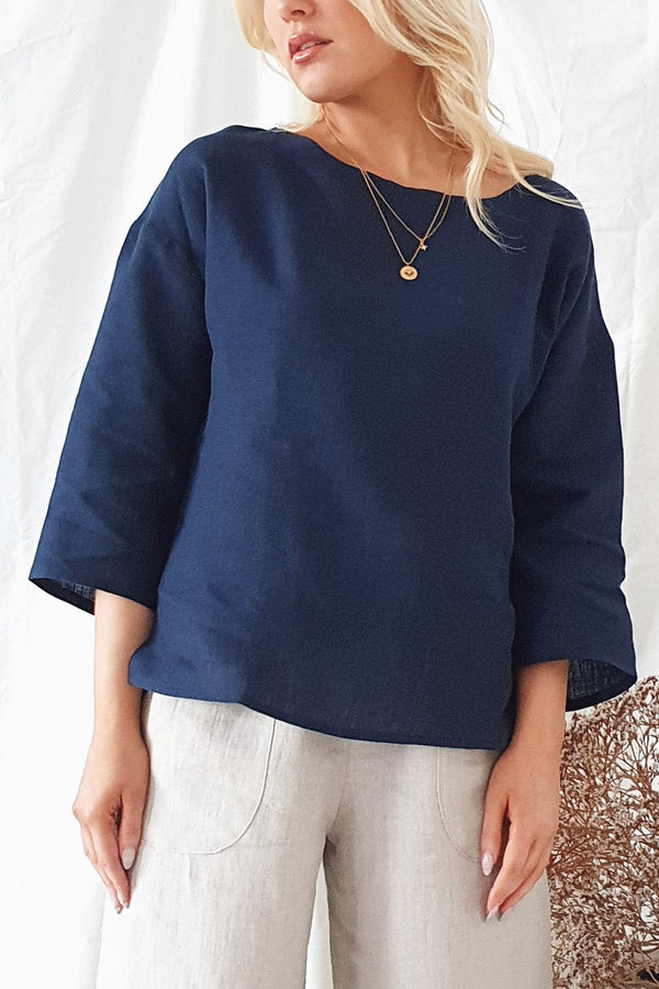 Timeless pellavapaita, navy
