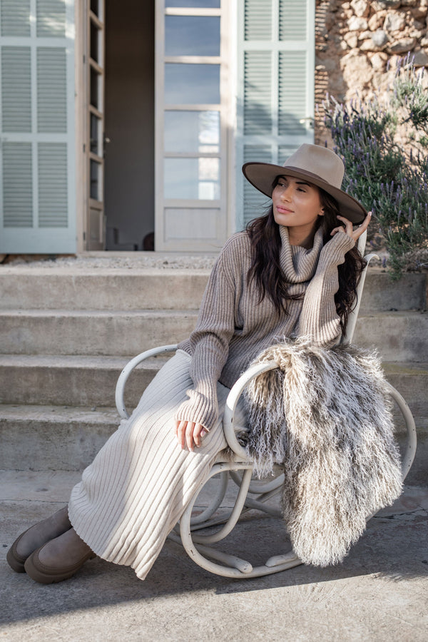 Timeless pooloneule, taupe