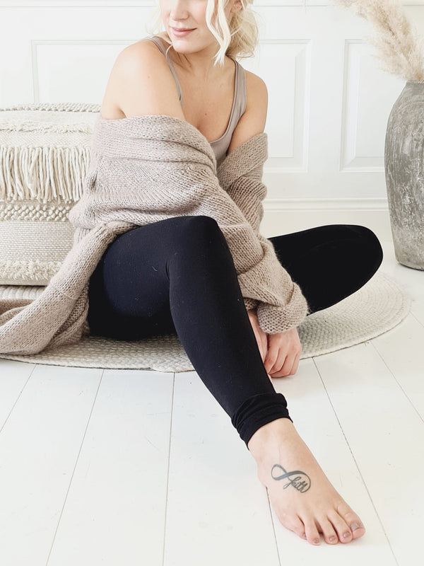 Bamboo leggings pitkä, musta