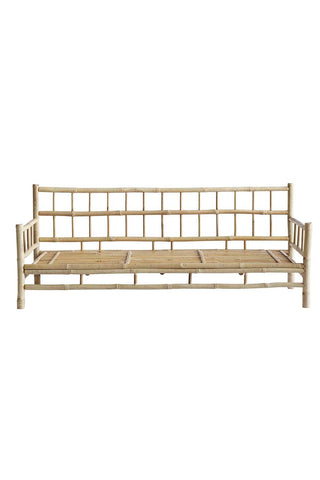 Bambu sohva, valkoinen, 177x76x70cm