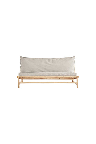 Bambu lounge sohva, harmaa 160x87x80cm