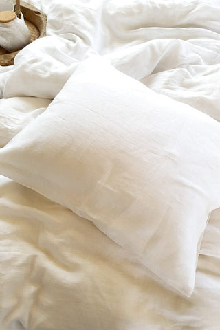 Bypias linen pillowcase, white